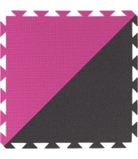 Floor Covering Yate, 43x43x1.0cm, Pink/Grey