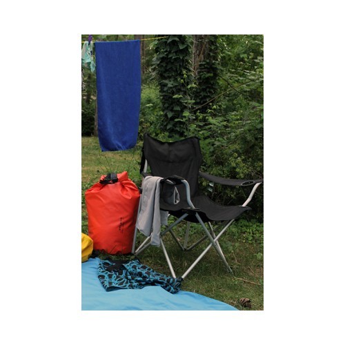 Складной стул BasicNature Travel Comfort, чёрный