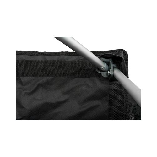 Saliekams krēsls BasicNature Travel Comfort, melns