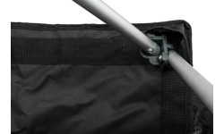 Saliekams krēsls BasicNature Travel Comfort, melns