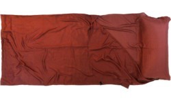 Вкладыш в спальный мешок Origin Outdoors Silk, прямоугольный, бордовый