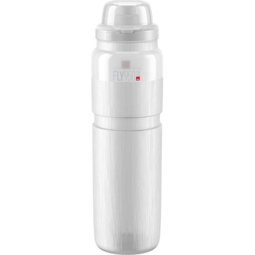 Фляга Elite FLY MTB 950ml (белая/серый логотип)