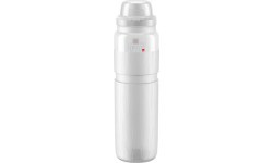 Ūdens pudele Elite FLY MTB 950ml (balta/pelēks logo)