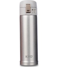 Термобутылка с вакуумной изоляцией KIRO KI502S, серебристая, 500 мл