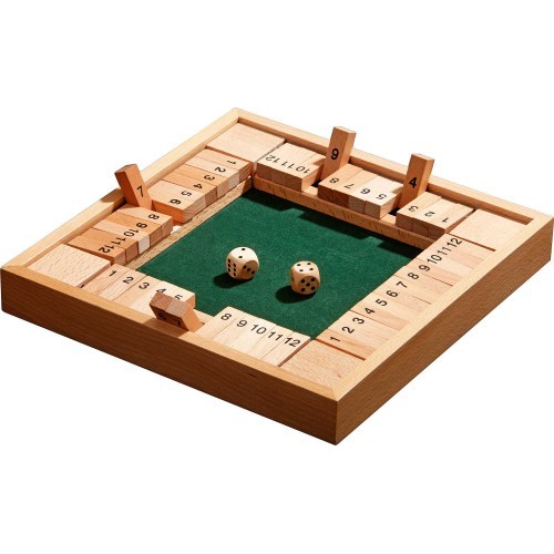 Galda spēle Philos Shut the Box, 24,5x24,5 cm
