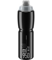 ELITE Jet Plus ūdens pudele 950 ml, spīdīga melna
