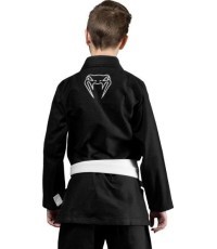 Venum Contender Kids BJJ Gi (bezmaksas balta josta iekļauta komplektā) - melns