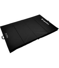 Folding Gymnastics Mat inSPORTline Quad fold 200 x 120 x 5 cm - Black