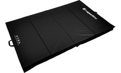 Salokāms vingrošanas paklājs inSPORTline Quad fold 200 x 120 x 5 cm - Melna