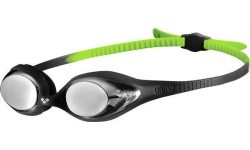 Mirror Swimming Goggles Arena Spider JR, Black