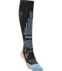 Sieviešu slēpošanas zeķes Bridgedale Ski Lightweight, melnas - 227