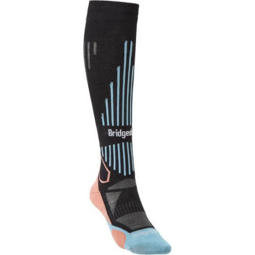 Sieviešu slēpošanas zeķes Bridgedale Ski Lightweight, melnas - 227