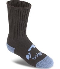 Bridgedale Jr Hike Comfort zeķes, melnas - 845