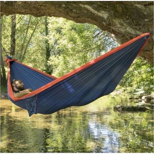 Hammock Ticket To The Moon, 2 Person, Blue-Orange