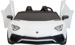Elektromobilis Lamborghini Aventador SV, balts