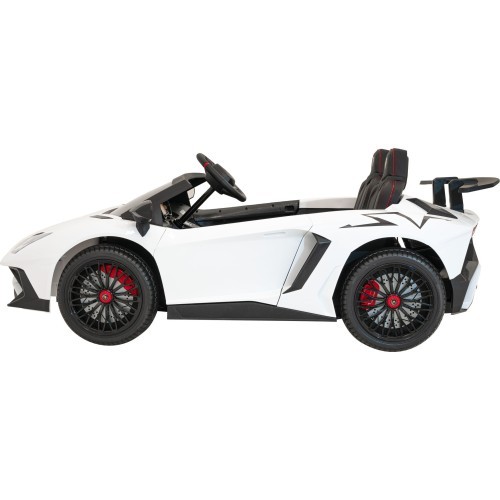Elektromobilis Lamborghini Aventador SV, balts