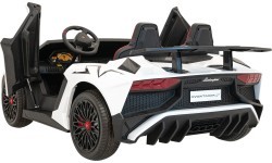 Elektromobilis Lamborghini Aventador SV, balts