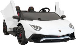 Elektromobilis Lamborghini Aventador SV, balts