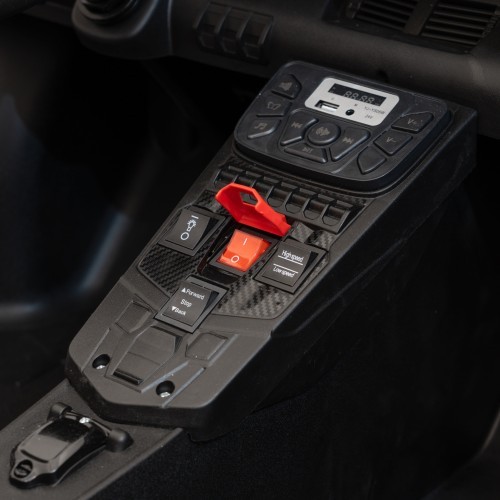 Elektromobilis Lamborghini Aventador SV, balts