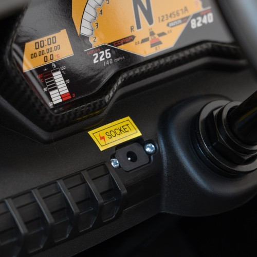 Elektromobilis Lamborghini Aventador SV, balts
