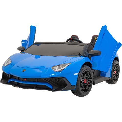 Elektromobilis Lamborghini Aventador SV, zils
