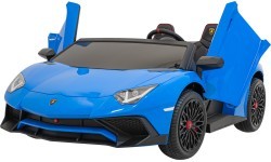Elektromobilis Lamborghini Aventador SV, zils