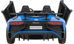 Elektromobilis Lamborghini Aventador SV, zils