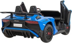 Elektromobilis Lamborghini Aventador SV, zils