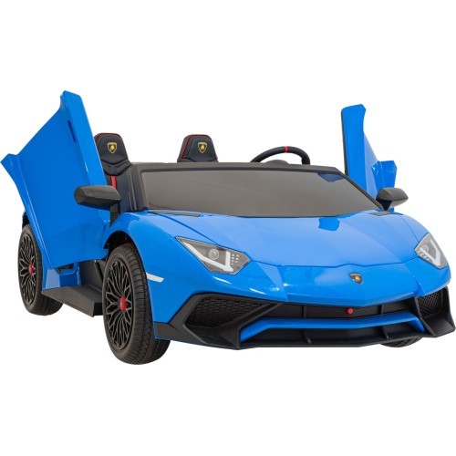Elektromobilis Lamborghini Aventador SV, zils