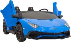 Elektromobilis Lamborghini Aventador SV, zils