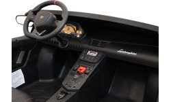Elektromobilis Lamborghini Aventador SV, zils
