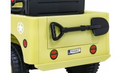 Elektromobilis bērniem, retro militārais apvidus auto