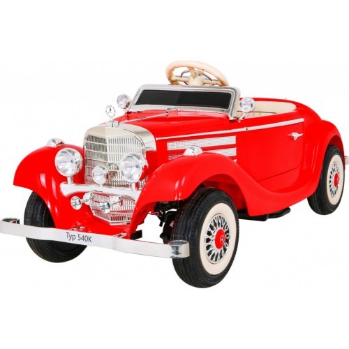 Детский электромобиль Mercedes Benz Retro Type 540A, красный