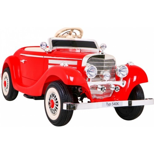 Детский электромобиль Mercedes Benz Retro Type 540A, красный