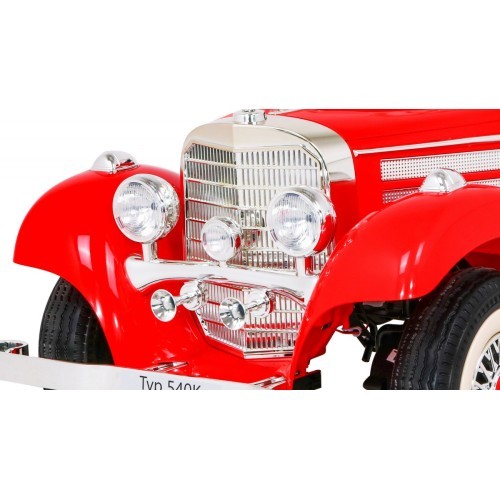 Детский электромобиль Mercedes Benz Retro Type 540A, красный