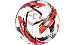 Futbola bumba SPARTAN Club Junior - Melns/sarkans