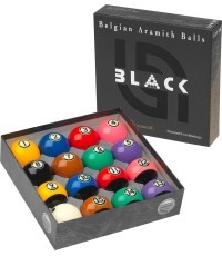 Biljarda bumbiņu komplekts Aramith US Tournament TV Black Pool 57,2mm
