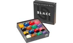 Biljarda bumbiņu komplekts Aramith US Tournament TV Black Pool 57,2mm