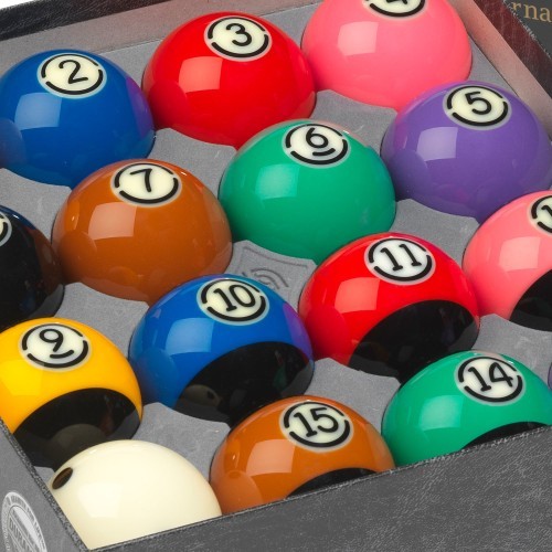Набор бильярдных шаров Aramith US Tournament TV Black Pool 57,2мм