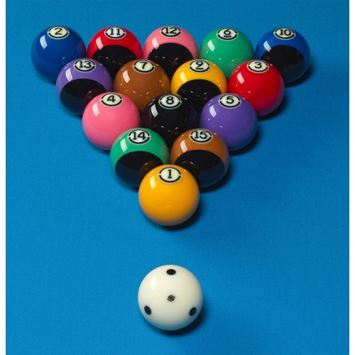 Набор бильярдных шаров Aramith US Tournament TV Black Pool 57,2мм
