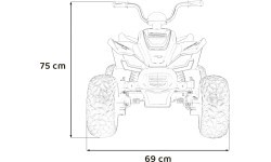 Quad Mclaren Racing MCL 35 vehicle Grey