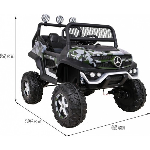 Elektromobilis Mercedes-Benz Unimog, kamuflāžas