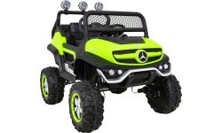 Bērnu elektromobilis Mercedes-Benz Unimog, zaļš