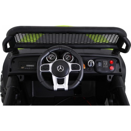 Bērnu elektromobilis Mercedes-Benz Unimog, zaļš