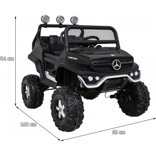 Mercedes-Benz Unimog elektromobilis, melns