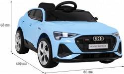 Elektromobilis Audi E-Tron Sportback, zils