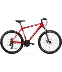 Velosipēds Romet Rambler R6.2 2025, sarkans-balts-pelēks