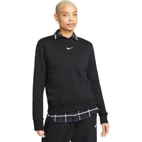 Nike sieviešu džemperis W NSW Phnx Fleece OS Crew Black DQ5751 010
