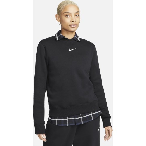 Nike sieviešu džemperis W NSW Phnx Fleece OS Crew Black DQ5751 010