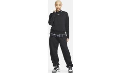 Nike sieviešu džemperis W NSW Phnx Fleece OS Crew Black DQ5751 010